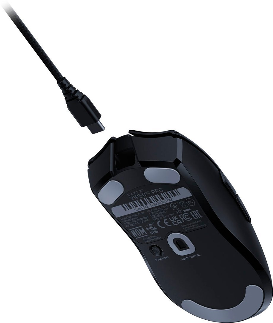Razer - Viper V2 Pro Lightweight Wireless Optical Gaming Mouse with 80 Hour Battery Life - Black
